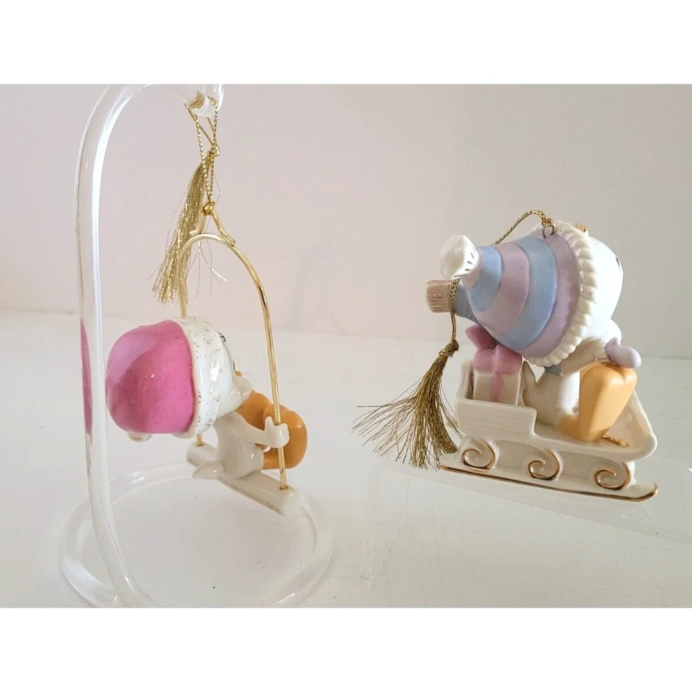 LENOX Looney Toons Tweety Bird Ornaments - Set of 2 - Vintage, Adorable